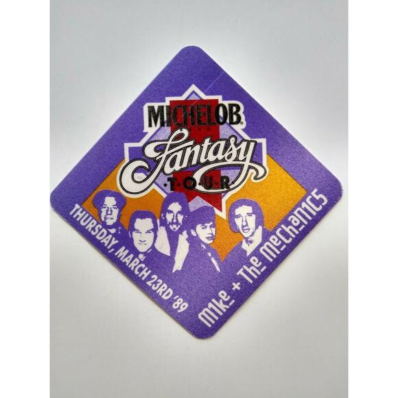 Mike And The Mechanics Band Photo Backstage Pass Tour Original Pop Rock 1989 - Picture 2 of 4